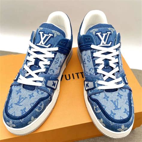 scarpe louis vuitton blu|light blue louis vuitton shoes.